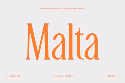 TBJ Malta 9-Font Family Free Download