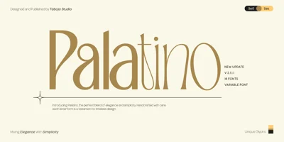 TBJ Palatino Serif Font