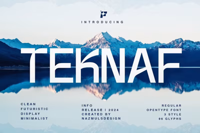 TEKNAF | Sans Serif Typeface Free Download