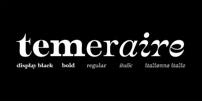Temeraire Font