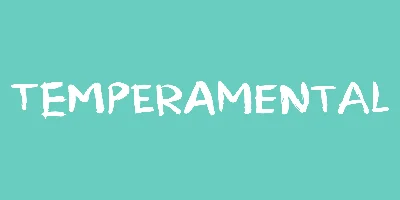 Temperamental Font