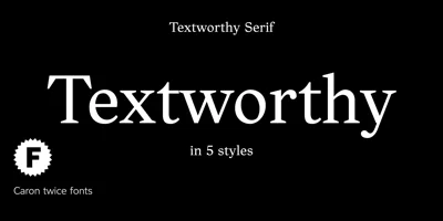Textworthy Serif Font
