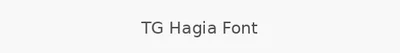 TG Hagia Font