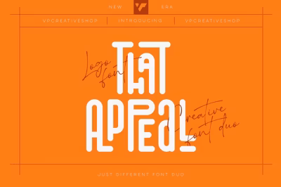 That Appeal - creative font duo Free Download