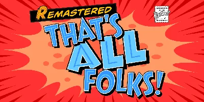 Thats All Folks Font