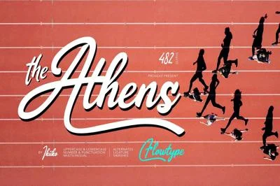 The Athens - Flowtype Font