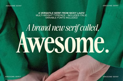 The Awesome Serif Family (32 Fonts) Free Download