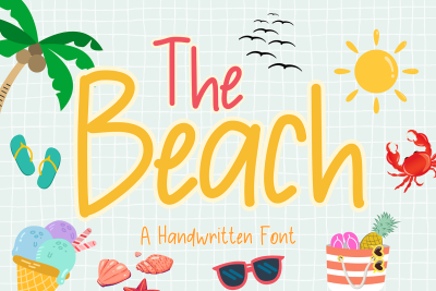 The Beach is a Cute Handwritten Font