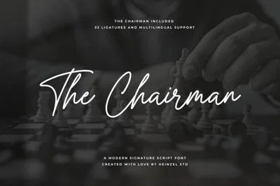 The Chairman Modern Signature Font