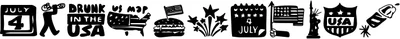 The Fourth Of July Font