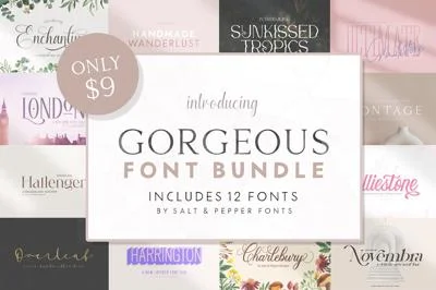 The Gorgeous Font Bundle
