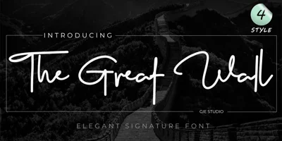 The Great Wall Font