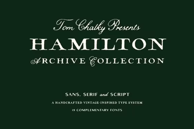 The Hamilton Archive Font Collection Free Download