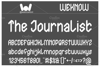 The Journalist Font