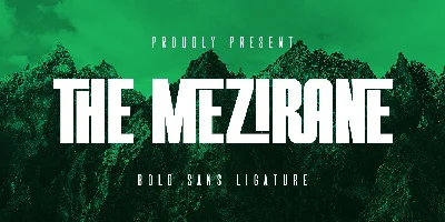 The Mezirane Font