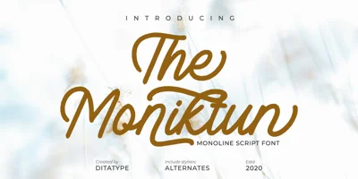 The Moniktun Font
