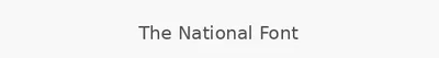 The National Font