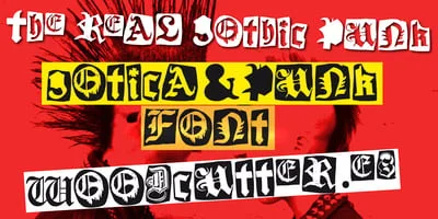 The Real Gothic Punk Font