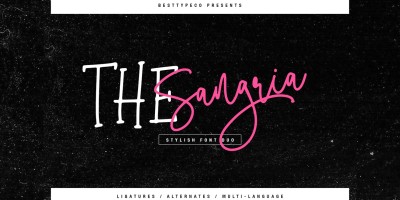 The Sangria Font