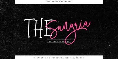 The Sangria Font