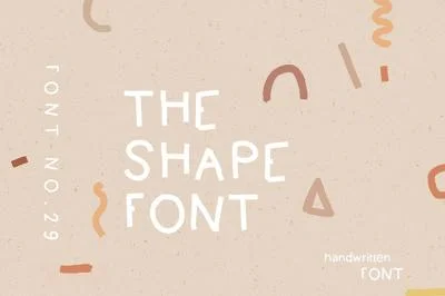 THE SHAPE FONT / bonus illustrations