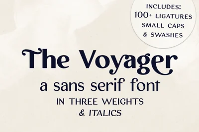 The Voyager ligature font