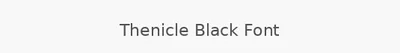 Thenicle Black Font