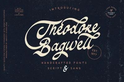Theodore Bagwell Font Duo ( Extras)