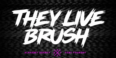 They Live Brush Font