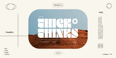 Thick Thinks Font