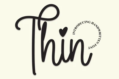 Thin | Script Font
