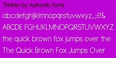 ThinPen Font