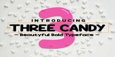 Three Candy Font