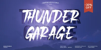 Thunder Garage Font