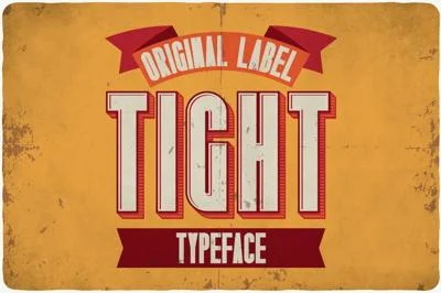 Tight typeface