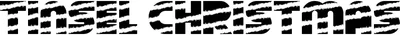 Tinsel Christmas Font