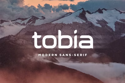 Tobia | Modern Sans-Serif Typeface Free Download