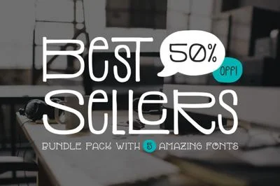 Top 5 Bestselling Fonts Bundle Pack