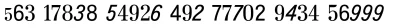 Topografische Zahlentafel Font