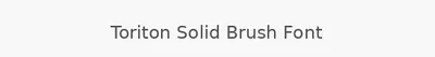 Toriton Solid Brush Font