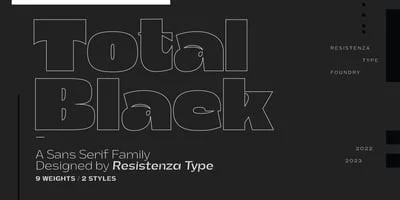 Total Black Font