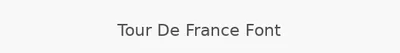 Tour De France Font