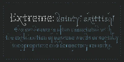 Tourette Font