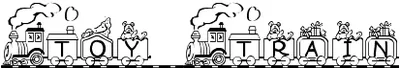 Toy Train Font