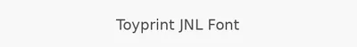 Toyprint JNL Font