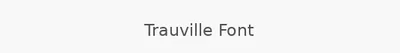 Trauville Font
