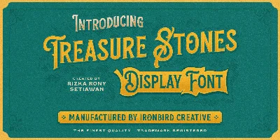 Treasure Stones Font