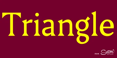 Triangle Font