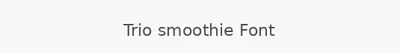 Trio smoothie Font