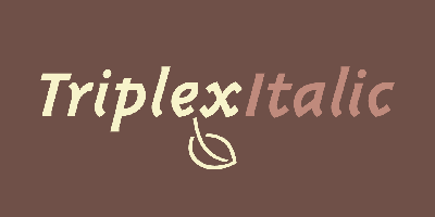 Triplex Italic Free Download